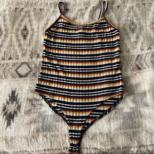 Multicolor Stripped BodySuit